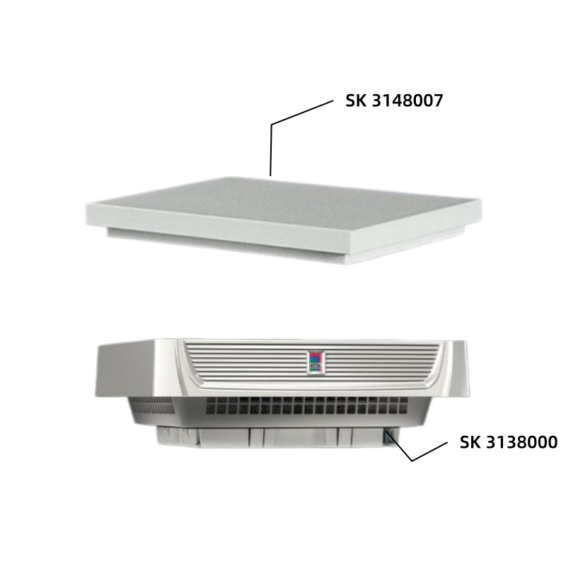 Rittal SK 3138.000 roof-mounted unit comes without a fan motor