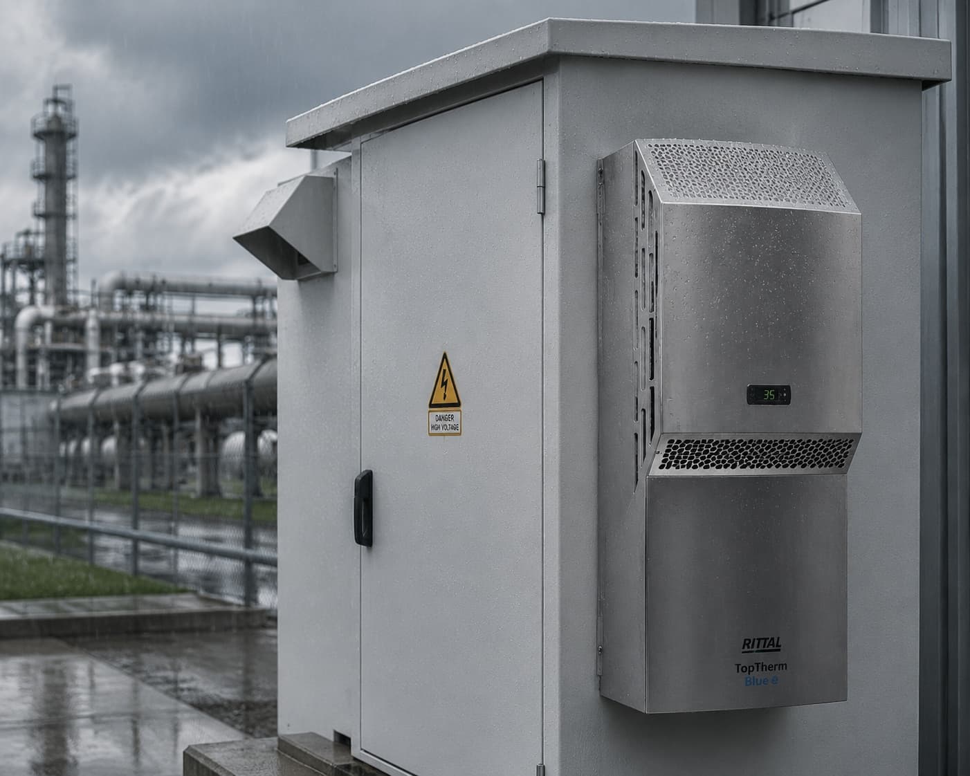 wall mounted cooling unit for industrial cabinets