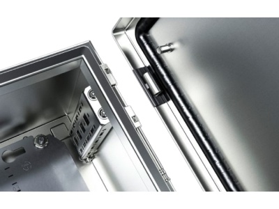 Rittal AX stainless steel enclosure door assembly