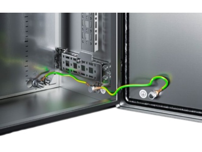 Rittal AX stainless steel enclosure earthing connection