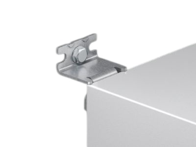 Wall mounting bracket compatible with Rittal KX carbon steel enclosure